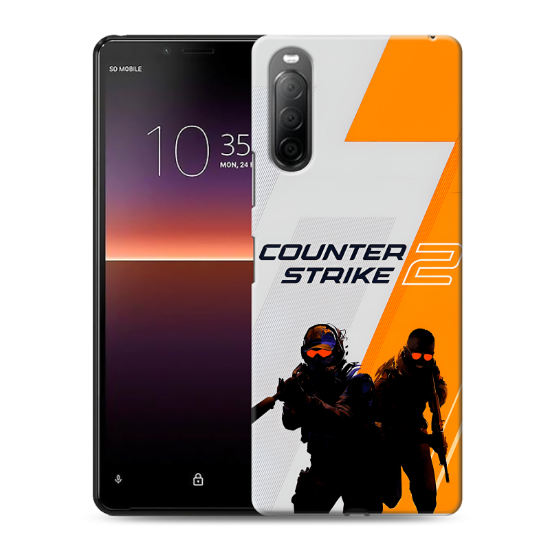 Силиконовый чехол на Sony Xperia 10 II с принтом Counter Strike Силиконовый чехол на Sony Xperia 10 II с принтом Counter Strike