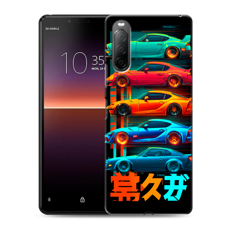 Силиконовый чехол на Sony Xperia 10 II с принтом машины тачки Силиконовый чехол на Sony Xperia 10 II с принтом машины тачки