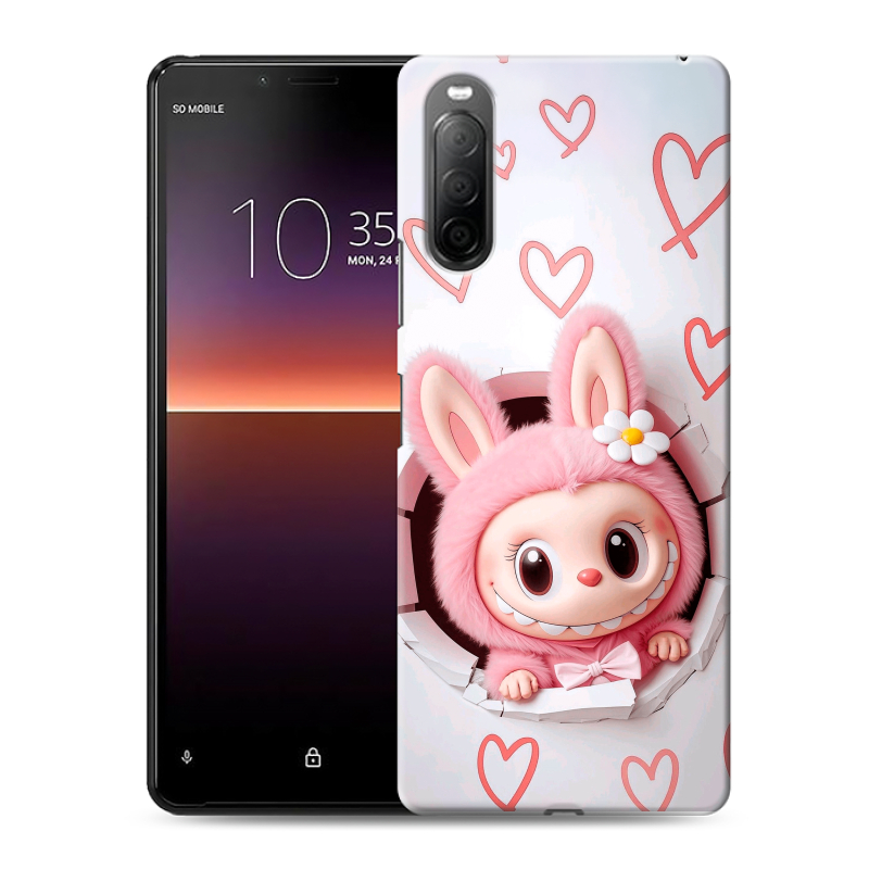 Силиконовый чехол на Sony Xperia 10 II с принтом Labubu Лабубу Силиконовый чехол на Sony Xperia 10 II с принтом Labubu Лабубу