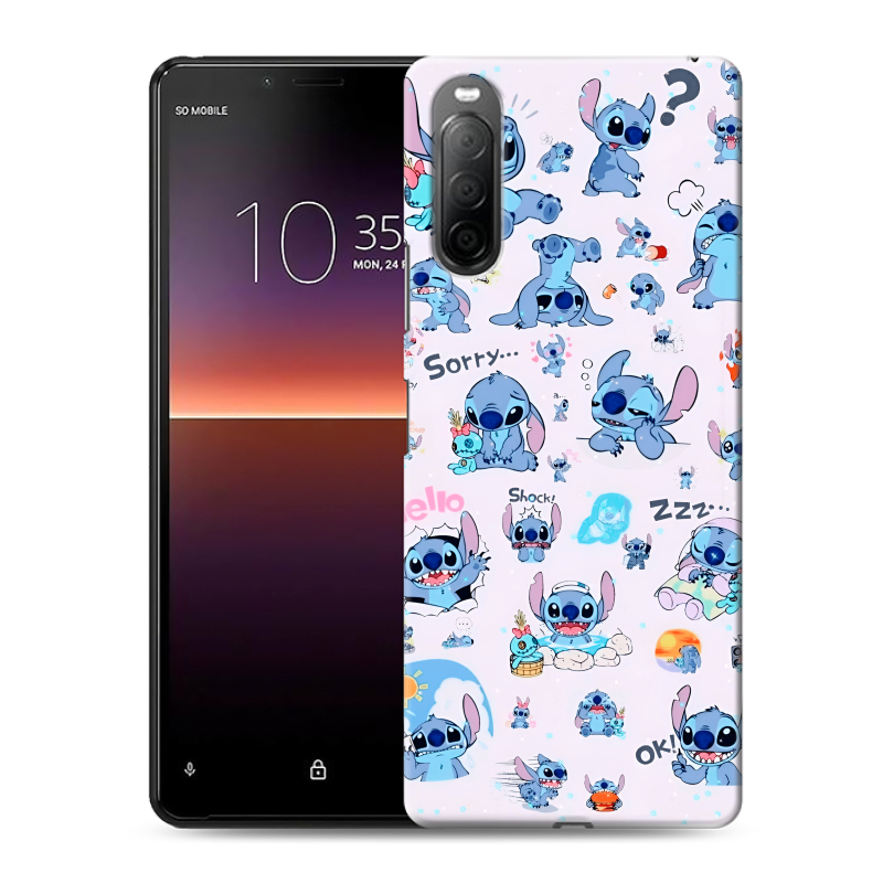 Силиконовый чехол на Sony Xperia 10 II с принтом Лило и Стич Силиконовый чехол на Sony Xperia 10 II с принтом Лило и Стич