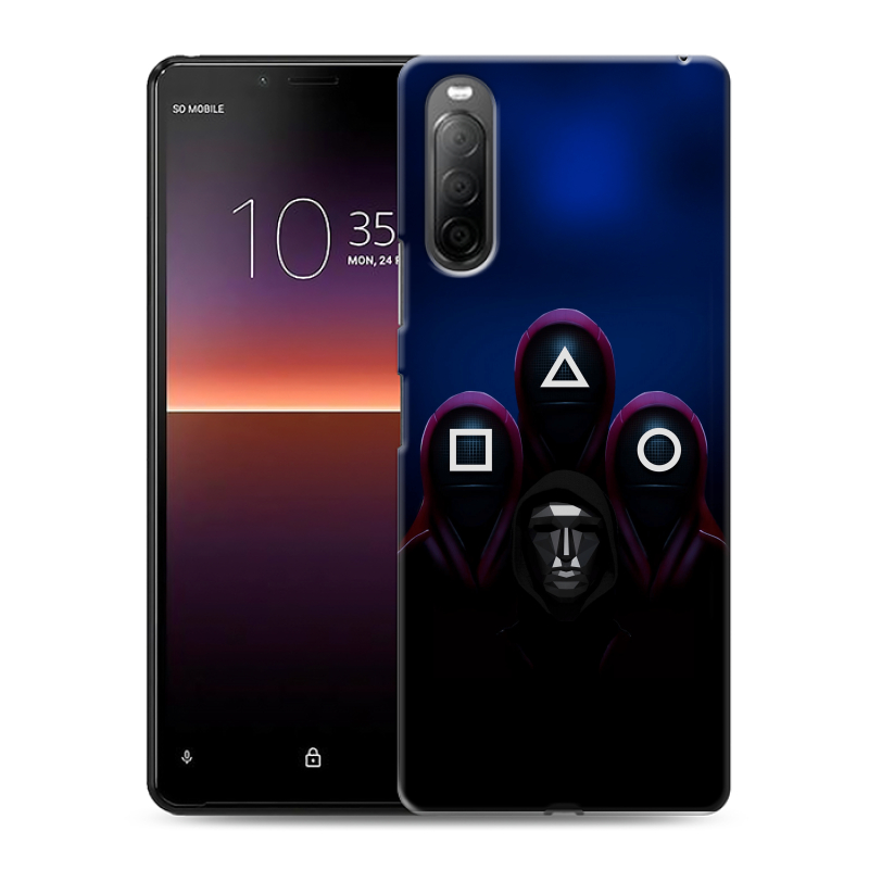 Силиконовый чехол на Sony Xperia 10 II с принтом Игра Кальмара Силиконовый чехол на Sony Xperia 10 II с принтом Игра Кальмара