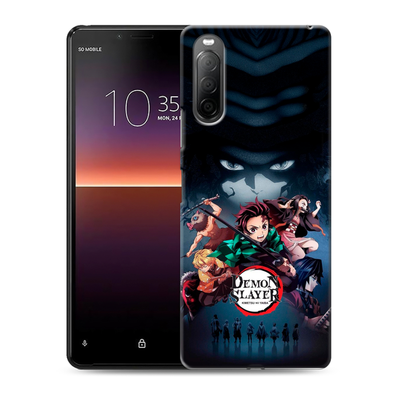 Силиконовый противоударный чехол на Sony Xperia 10 II с принтом Demon Slayer Клинок рассекающий демонов Силиконовый противоударный чехол на Sony Xperia 10 II с принтом Demon Slayer Клинок рассекающий демонов