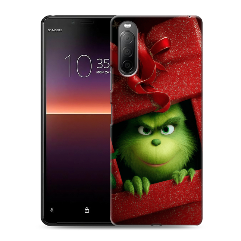 Силиконовый чехол на Sony Xperia 10 II с принтом Новый год Силиконовый чехол на Sony Xperia 10 II с принтом Новый год