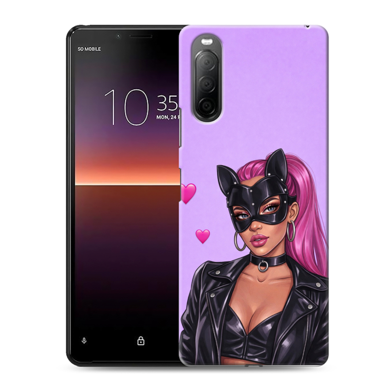 Силиконовый чехол на Sony Xperia 10 II с принтом женский Силиконовый чехол на Sony Xperia 10 II с принтом женский