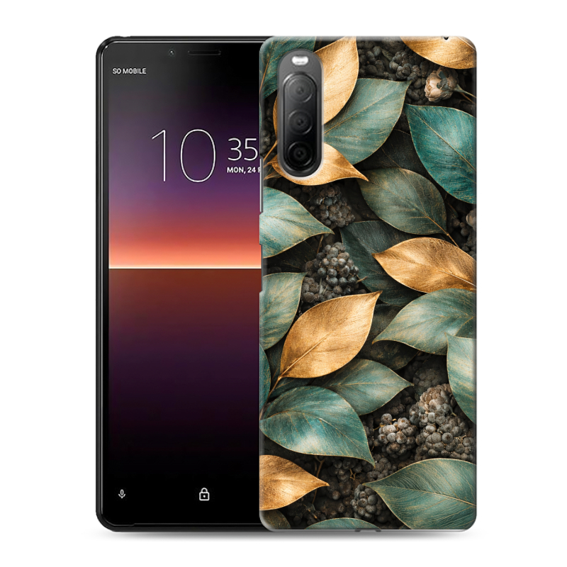 Силиконовый противоударный чехол на Sony Xperia 10 II с принтом женский Силиконовый противоударный чехол на Sony Xperia 10 II с принтом женский