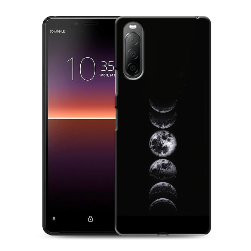 Силиконовый противоударный чехол на Sony Xperia 10 II с принтом женский Силиконовый противоударный чехол на Sony Xperia 10 II с принтом женский