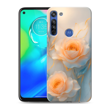Силиконовый чехол на Motorola Moto G8 с принтом Женский