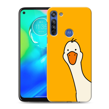 Силиконовый чехол на Motorola Moto G8 с принтом Утка