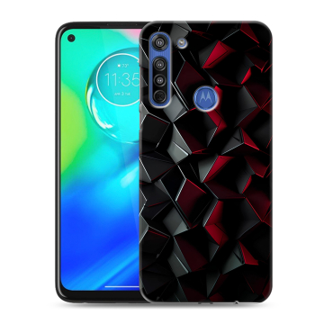 Силиконовый чехол на Motorola Moto G8 с принтом Абстракция