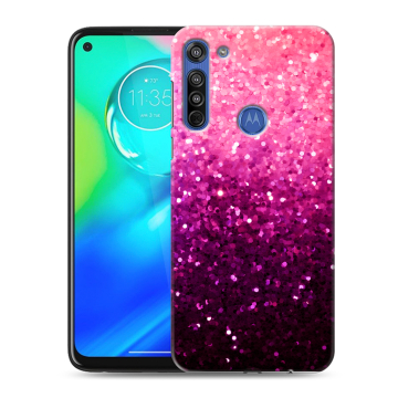 Силиконовый чехол на Motorola Moto G8 с принтом Блестки Силиконовый чехол на Motorola Moto G8 с принтом Блестки