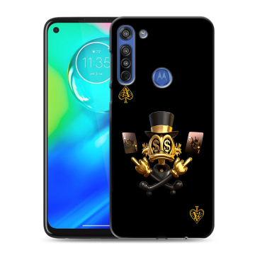 Силиконовый чехол на Motorola Moto G8 с принтом Золотой скрудж макдак