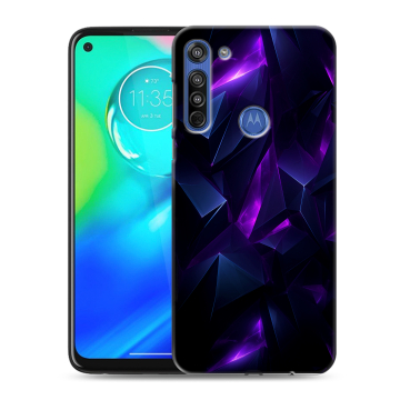Силиконовый чехол на Motorola Moto G8 с принтом Абстракиция