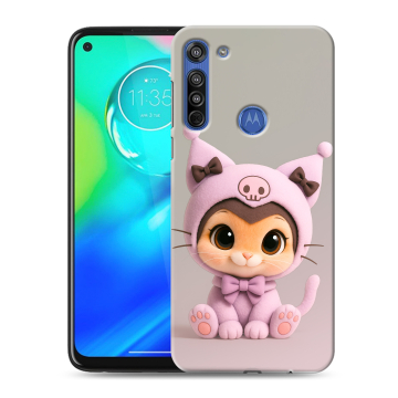 Силиконовый чехол на Motorola Moto G8 с принтом Куроми Kuromi 