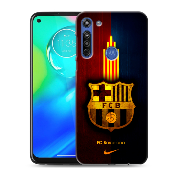 Силиконовый чехол на Motorola Moto G8 с принтом Барселона Barcelona