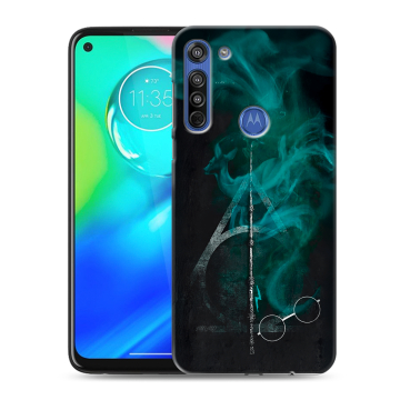 Силиконовый чехол на Motorola Moto G8 с принтом Гарри Поттер Harry Potter