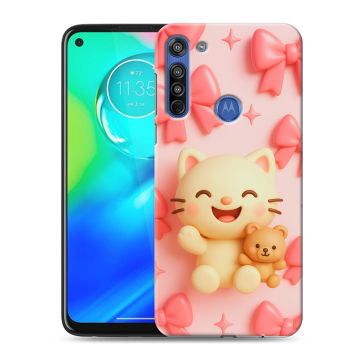 Силиконовый чехол на Motorola Moto G8 с принтом для девочек