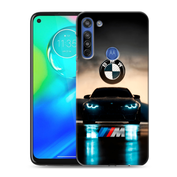 Силиконовый чехол на Motorola Moto G8 с принтом БМВ BMW Силиконовый чехол на Motorola Moto G8 с принтом БМВ BMW