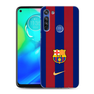 Силиконовый чехол на Motorola Moto G8 с принтом Барселона Barcelona