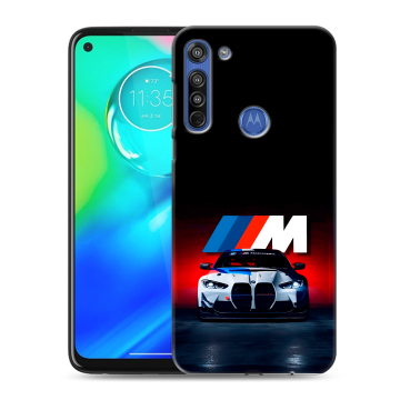 Силиконовый чехол на Motorola Moto G8 с принтом БМВ BMW Силиконовый чехол на Motorola Moto G8 с принтом БМВ BMW