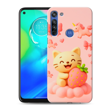 Силиконовый чехол на Motorola Moto G8 с принтом для девочек