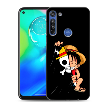 Силиконовый чехол на Motorola Moto G8 с принтом One Piece Ван Пис