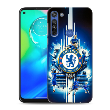 Силиконовый чехол на Motorola Moto G8 с принтом Chelsea Челси