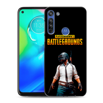 Силиконовый чехол на Motorola Moto G8 с принтом PUGB ПАГБ