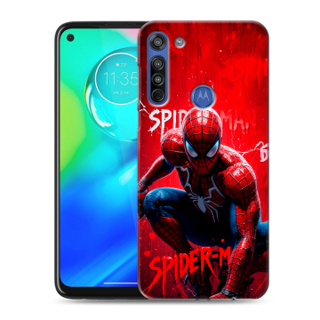 Силиконовый чехол на Motorola Moto G8 с принтом Spiderman Человек паук Силиконовый чехол на Motorola Moto G8 с принтом Spiderman Человек паук