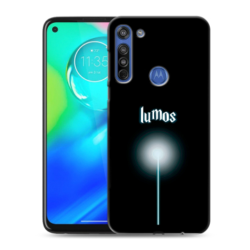 Силиконовый чехол на Motorola Moto G8 с принтом Harry Potter Гарри Поттер