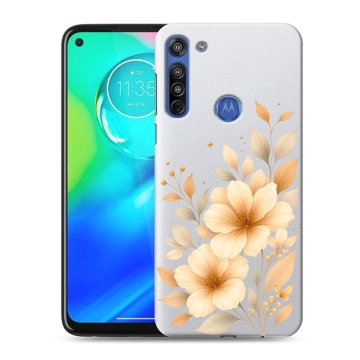 Силиконовый чехол на Motorola Moto G8 с принтом для девушки