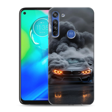 Силиконовый чехол на Motorola Moto G8 с принтом BMW БМВ Силиконовый чехол на Motorola Moto G8 с принтом BMW БМВ