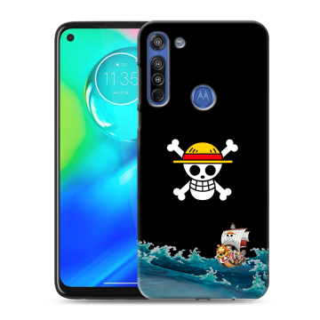 Силиконовый чехол на Motorola Moto G8 с принтом One Piece Ван Пис