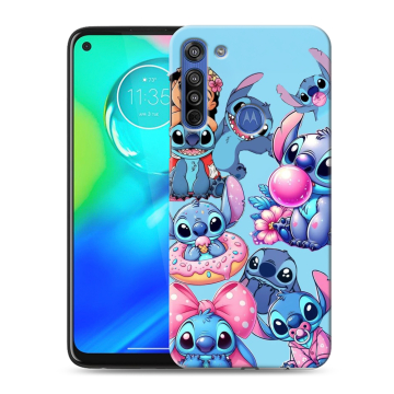 Силиконовый чехол на Motorola Moto G8 с принтом Лило и Стич