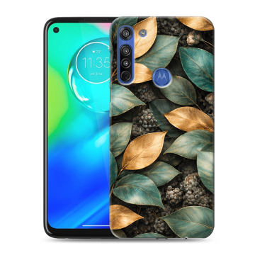 Силиконовый чехол на Motorola Moto G8 с принтом женский
