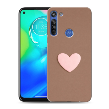 Силиконовый чехол на Motorola Moto G8 с принтом женский