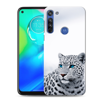 Силиконовый чехол на Motorola Moto G8 с принтом женский