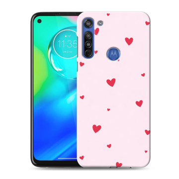 Силиконовый чехол на Motorola Moto G8 с принтом для девочек