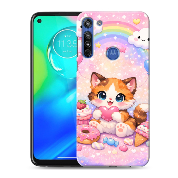 Силиконовый чехол на Motorola Moto G8 с принтом для девочек