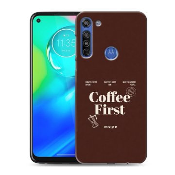 Силиконовый чехол на Motorola Moto G8 с принтом женский