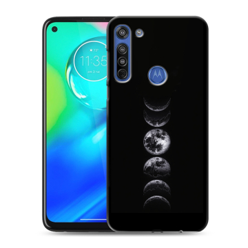 Силиконовый чехол на Motorola Moto G8 с принтом женский