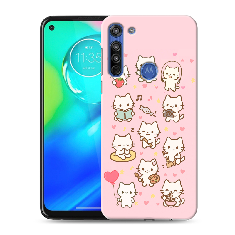 Силиконовый противоударный чехол на Motorola Moto G8 с принтом Hello Kitty Хелоу Кити Силиконовый противоударный чехол на Motorola Moto G8 с принтом Hello Kitty Хелоу Кити