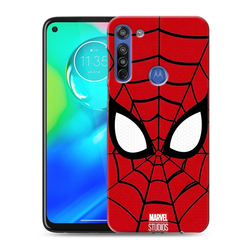 Силиконовый чехол на Motorola Moto G8 с принтом человек паук spiderman Силиконовый чехол на Motorola Moto G8 с принтом человек паук spiderman