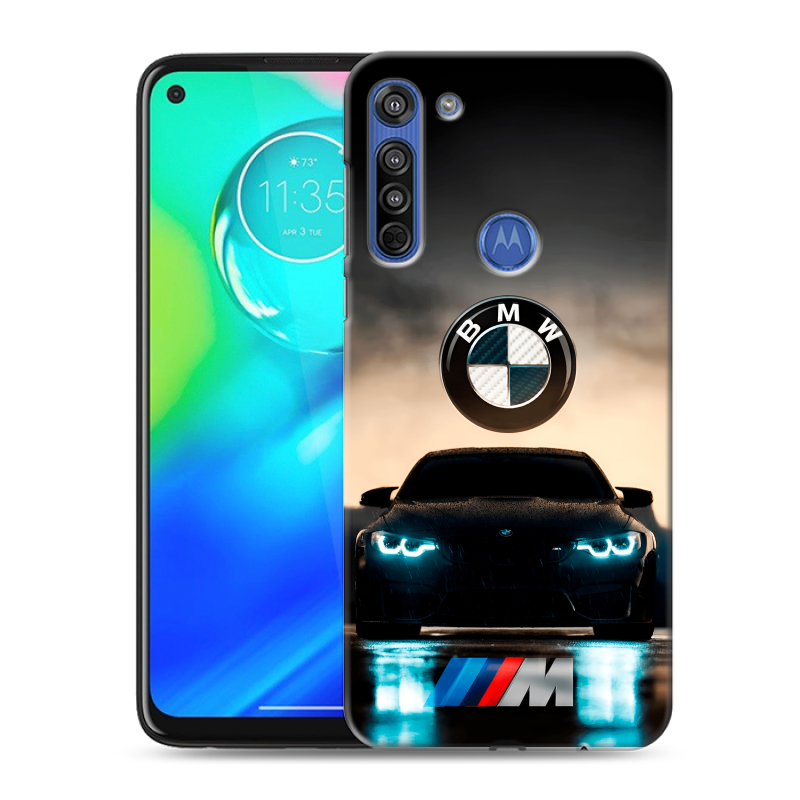 Силиконовый чехол на Motorola Moto G8 с принтом БМВ BMW Силиконовый чехол на Motorola Moto G8 с принтом БМВ BMW