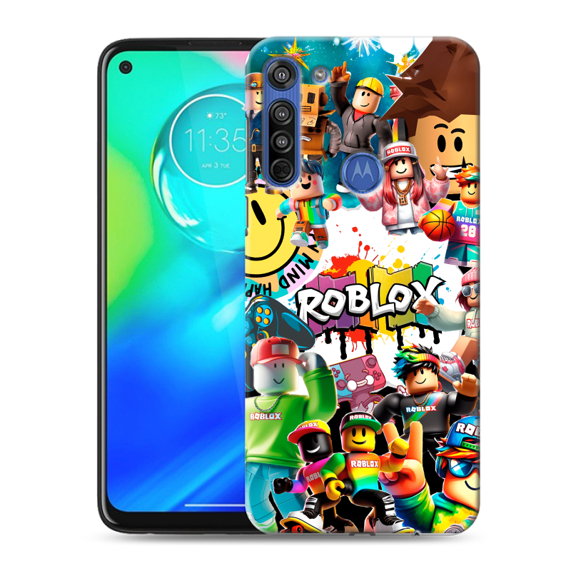 Силиконовый чехол на Motorola Moto G8 с принтом Roblox Роблокс Силиконовый чехол на Motorola Moto G8 с принтом Roblox Роблокс