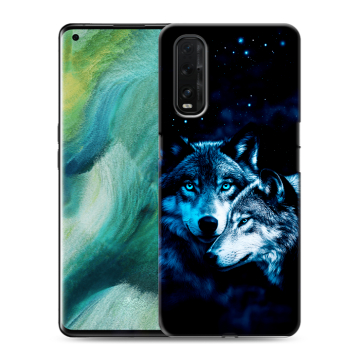 Силиконовый противоударный чехол на OPPO Find X2 с принтом Волки Силиконовый противоударный чехол на OPPO Find X2 с принтом Волки