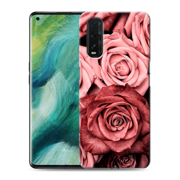 Силиконовый противоударный чехол на OPPO Find X2 с принтом Цветы розы Силиконовый противоударный чехол на OPPO Find X2 с принтом Цветы розы