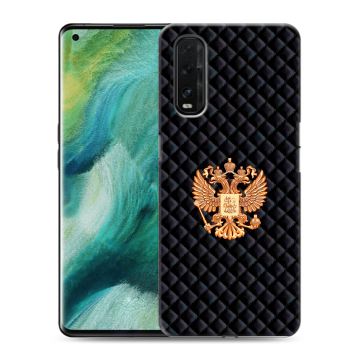 Силиконовый противоударный чехол на OPPO Find X2 с принтом Герб России принт Силиконовый противоударный чехол на OPPO Find X2 с принтом Герб России принт