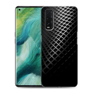Силиконовый противоударный чехол на OPPO Find X2 с принтом Текстура металла Силиконовый противоударный чехол на OPPO Find X2 с принтом Текстура металла