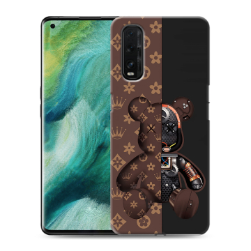 Силиконовый противоударный чехол на OPPO Find X2 с принтом Луи робот Силиконовый противоударный чехол на OPPO Find X2 с принтом Луи робот