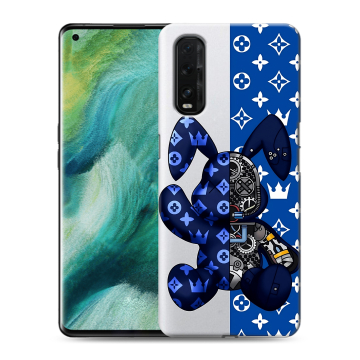 Силиконовый противоударный чехол на OPPO Find X2 с принтом Луи робот Силиконовый противоударный чехол на OPPO Find X2 с принтом Луи робот